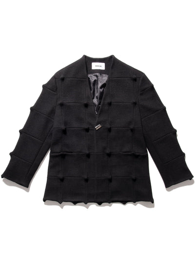 Spiked Jacket Black-Woojun Jang-APOC STORE