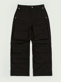 CHANGEABLE POCKET PANTS BLACK-EGNARTS-APOC STORE