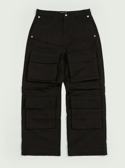 CHANGEABLE POCKET PANTS BLACK-EGNARTS-APOC STORE