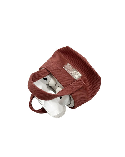 Painted Canvas Tote Bag Small (Pink)-EGNARTS-APOC STORE