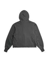 Cut off Hoodie Zip-up (Charcoal)-EGNARTS-APOC STORE