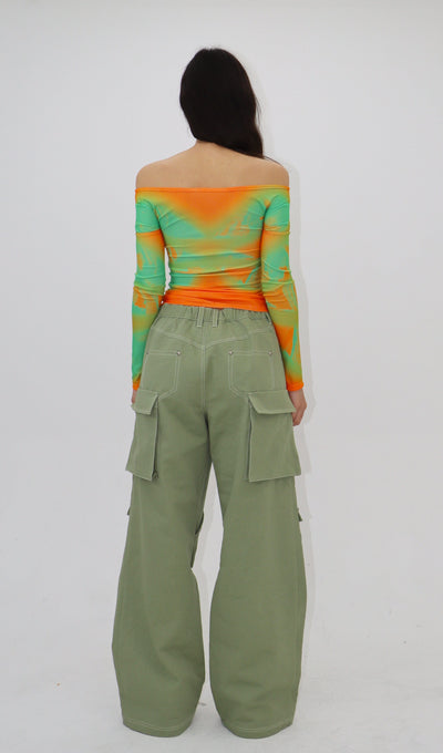 BUTTERFLY TEE ORANGE-Nibgnus-APOC STORE