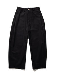 Wide-leg Trousers Black-Woojun Jang-APOC STORE