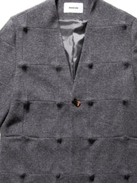 Spiked Jacket Grey-Woojun Jang-APOC STORE