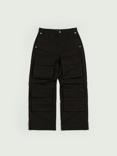 Changeable Pocket Pants Black-EGNARTS-APOC STORE
