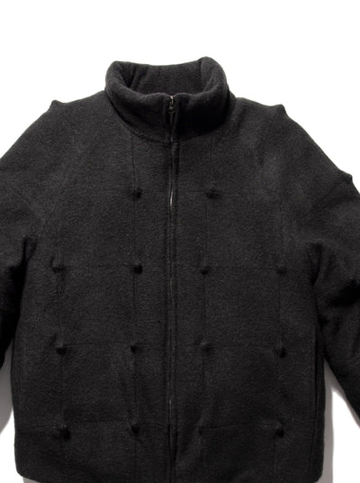 Spiky Padded Jacket Black-Woojun Jang-APOC STORE