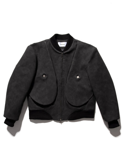 Debossed Bomber Black-Woojun Jang-APOC STORE