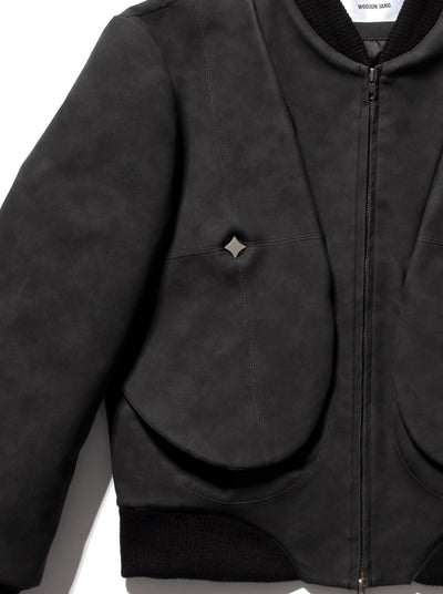 Debossed Bomber Black-Woojun Jang-APOC STORE