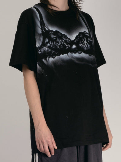 Bra T-shirt black-Kenza Iatrides-APOC STORE