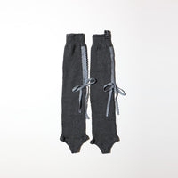 LACE RIBBON LEG WARMER LIGHT BLUE-SAENGIN STUDIOS-APOC STORE