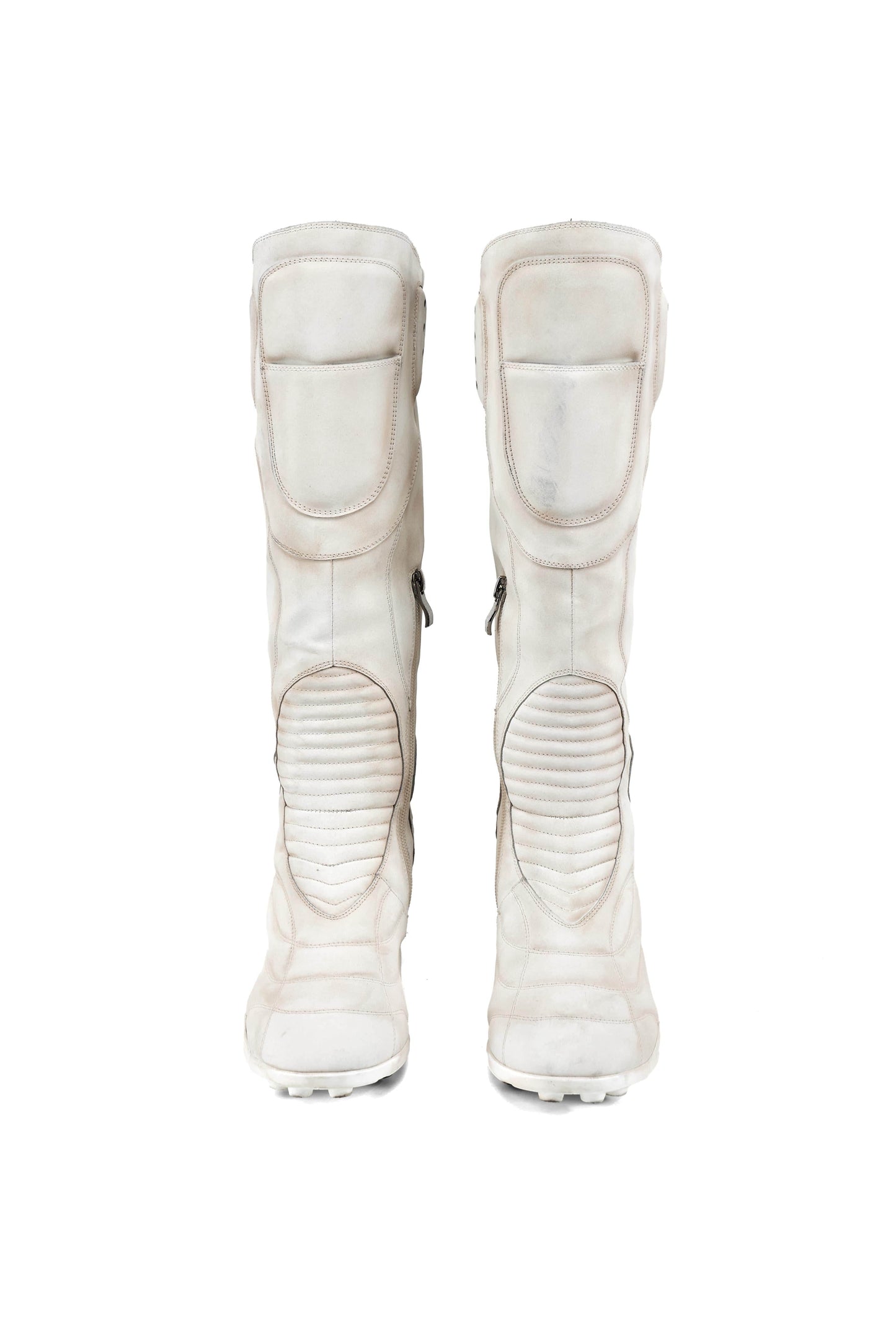Boxing High Heel Boots White-EMPTY BEHAVIOR-APOC STORE
