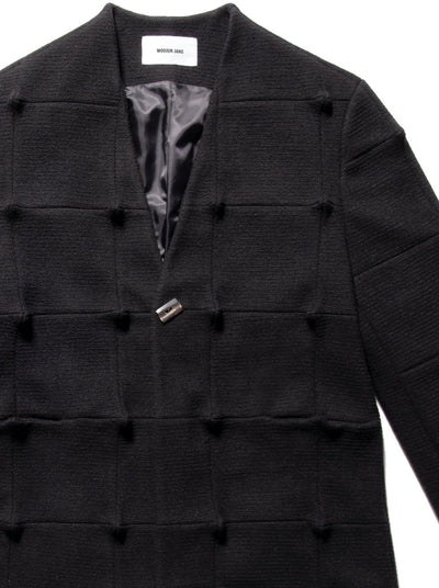Spiked Jacket Black-Woojun Jang-APOC STORE