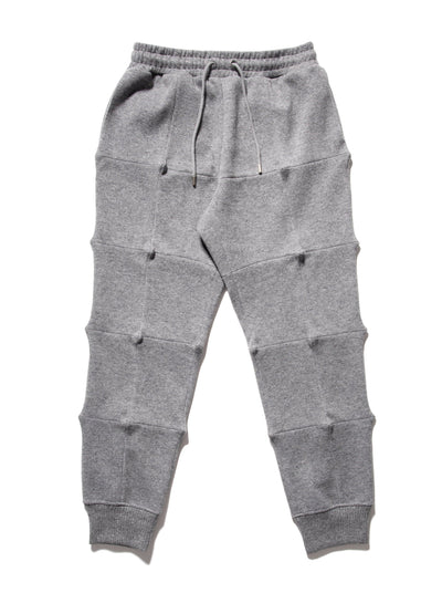 Spiked Jogger Trousers Grey-Woojun Jang-APOC STORE