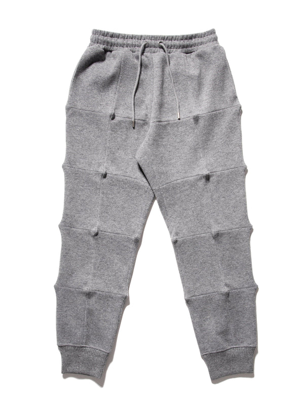 Spiked Jogger Trousers Grey-Woojun Jang-APOC STORE