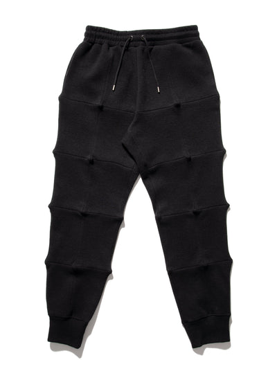 Spiked Jogger Trousers Black-Woojun Jang-APOC STORE