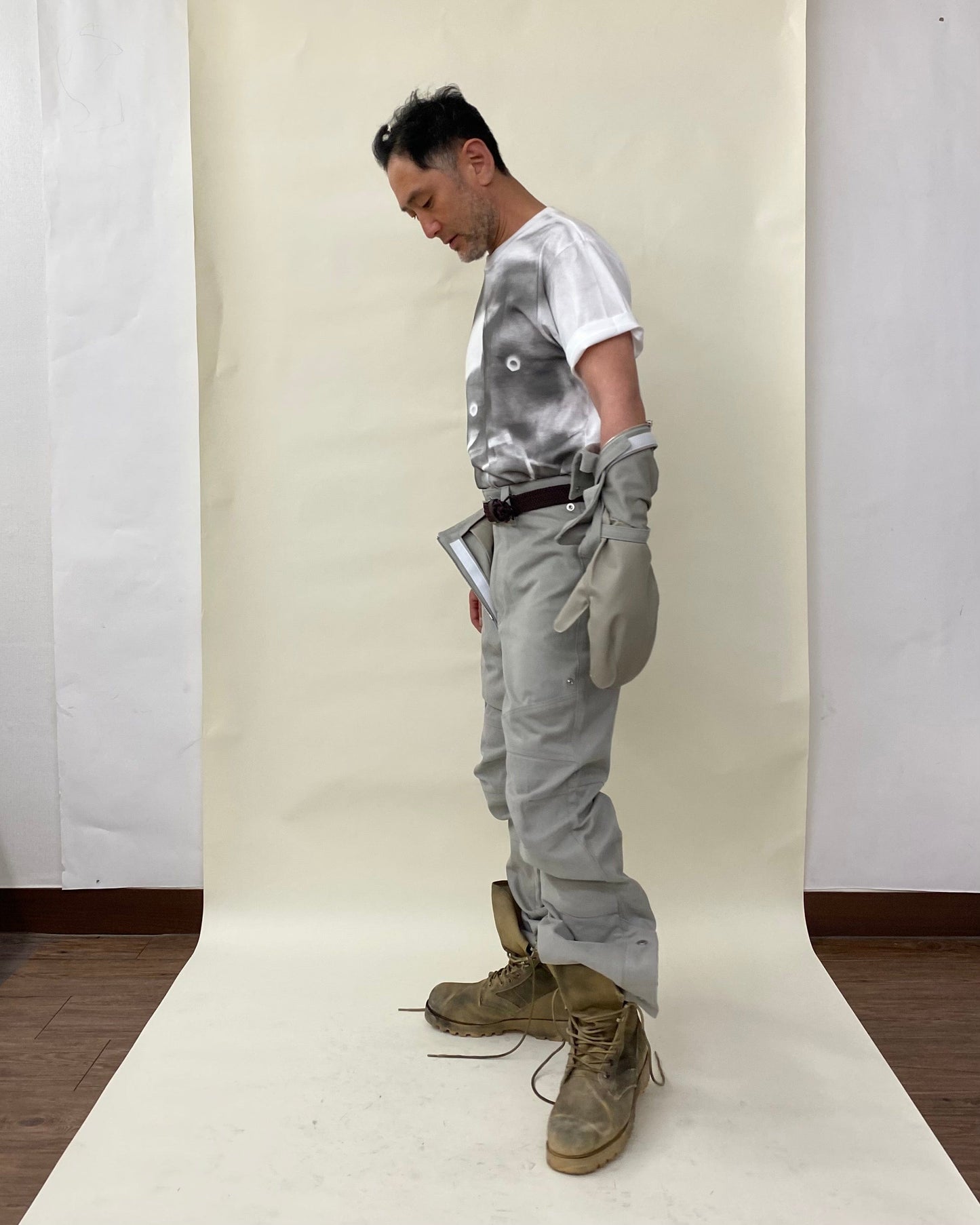 Gloves Biker Pants Khaki Grey-EGNARTS-APOC STORE