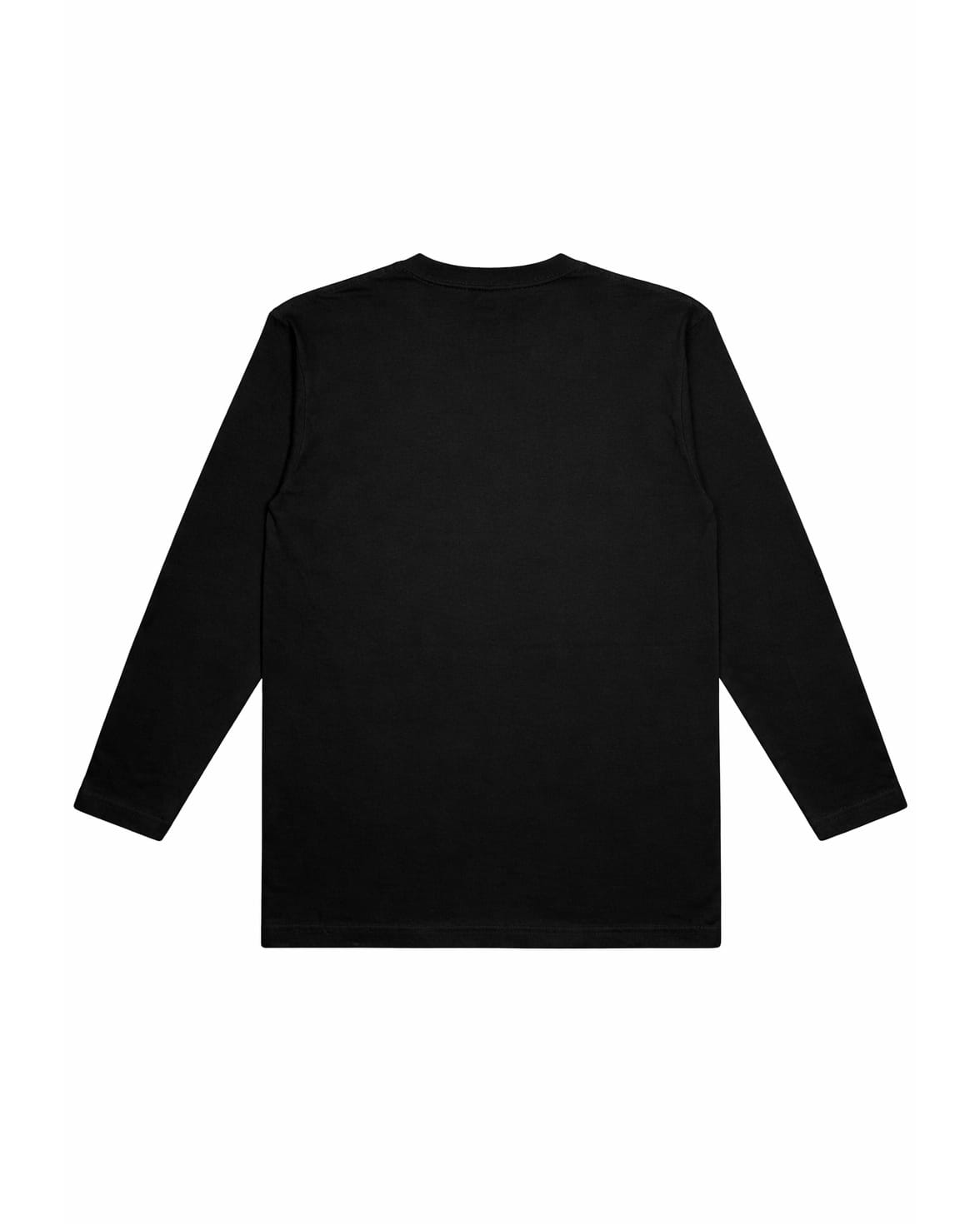 Short Sleeve Logo Long Sleeve (Black)-EGNARTS-APOC STORE