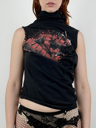 DEADPOOL DRAPED T-SHIRT-Lou de Bètoly-APOC STORE