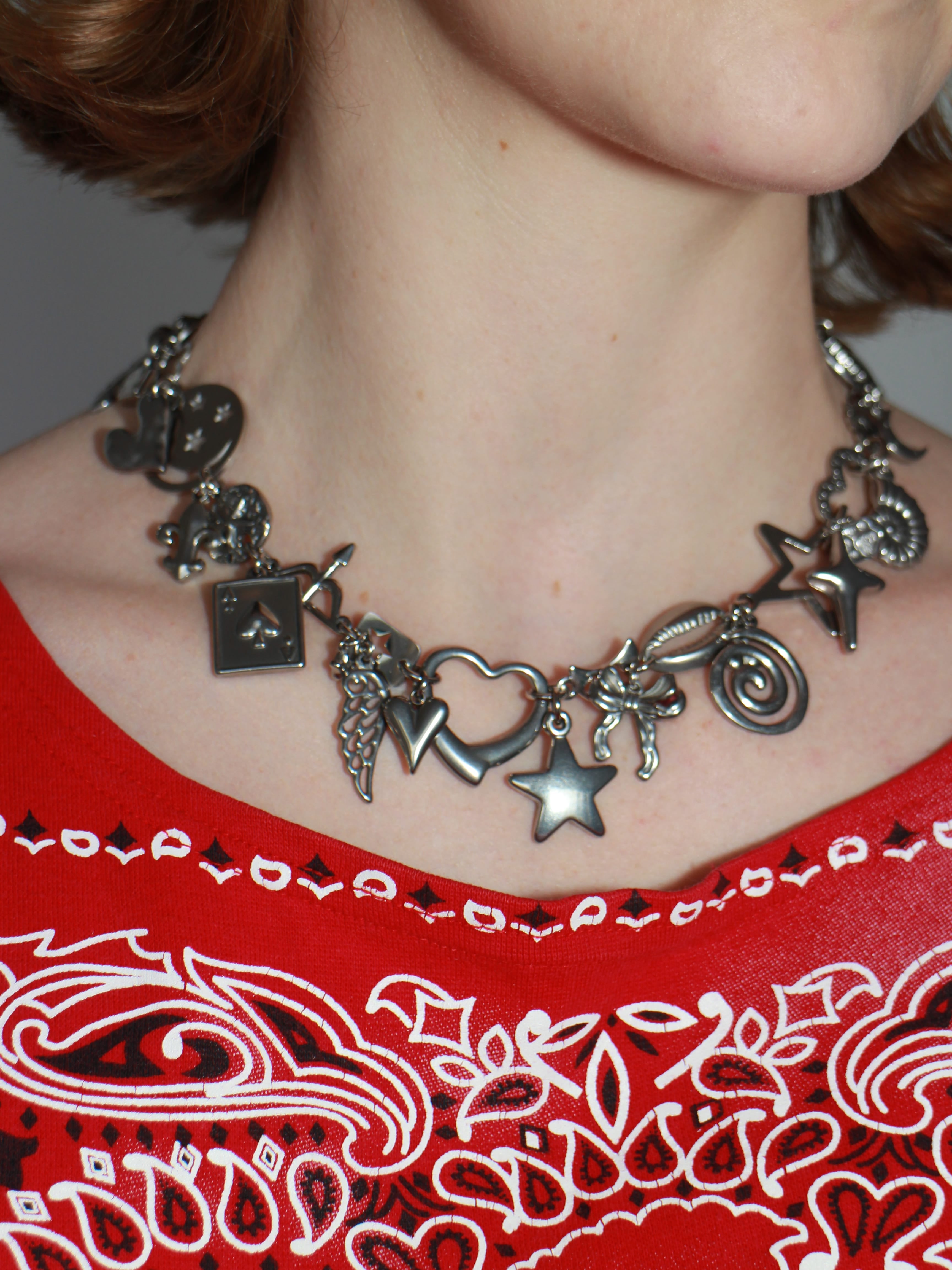 Chrome Charm Necklace – APOC STORE
