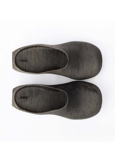 Heeled Clogs - Dark (Brownish)-BODY AMPLIFICATION DEVICES-APOC STORE