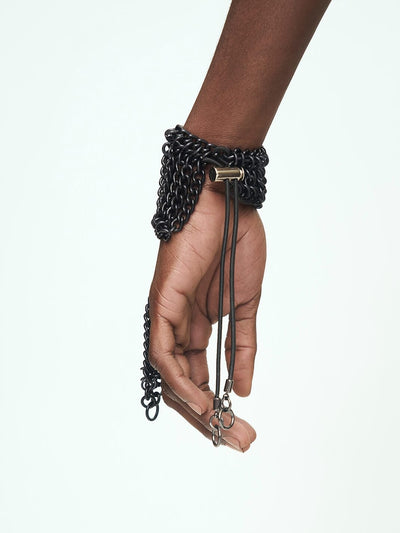 BLACK CHAINS Bracelet-JALACONDA-APOC STORE