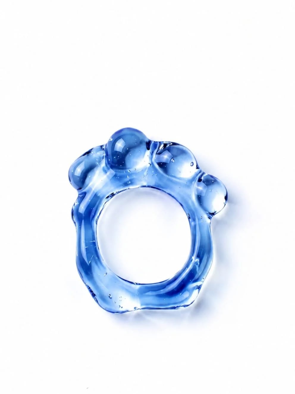 Soft Organic Glass Ring 0105-Rain and Rivers-APOC STORE
