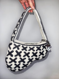 1 of 1 Asymmetric Kisses Bag - White / Blac-Carboot-APOC STORE