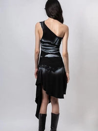 Lingerie dress black-Kenza Iatrides-APOC STORE