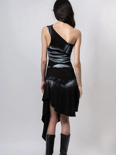Lingerie dress black-Kenza Iatrides-APOC STORE