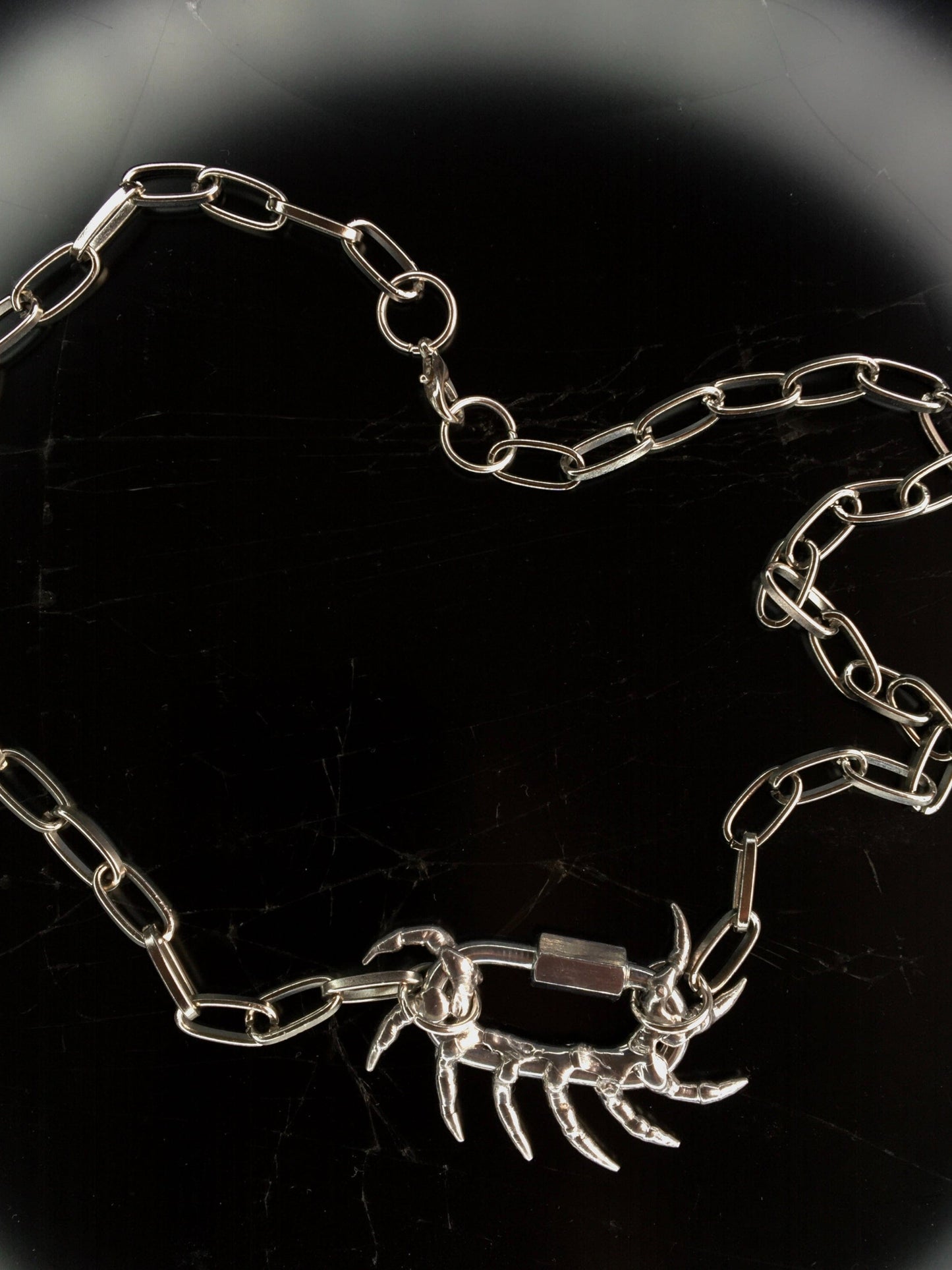 Small oval carabiner pendant