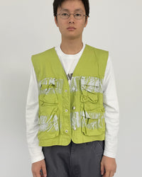 PAINTED VEST LIME-EGNARTS-APOC STORE