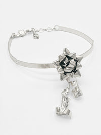 SILVER GIFT WRAP CHOKER-RAPHAEL EVERDEEN-APOC STORE