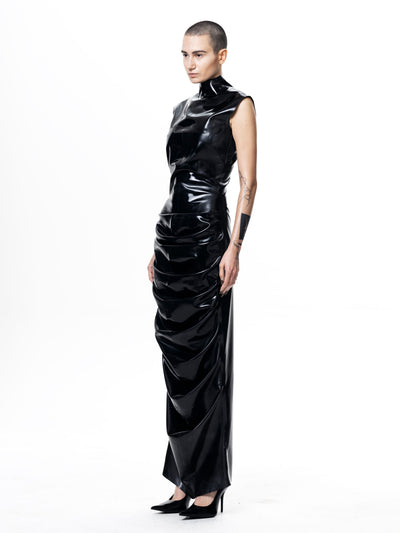 Black Shrimp Dress-harri-APOC STORE