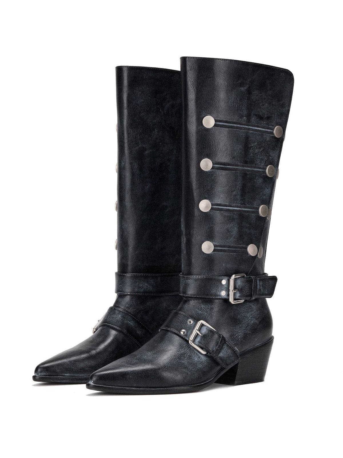 Napoleon Western Boots Black-EMPTY BEHAVIOR-APOC STORE