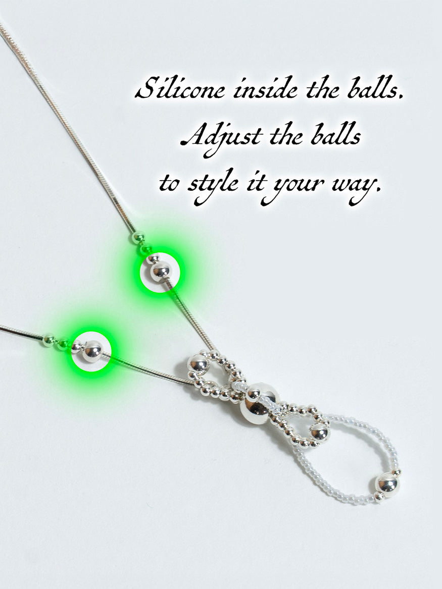 Magic Orb of Fairy Breath Necklace - Silver-Jaekim-APOC STORE