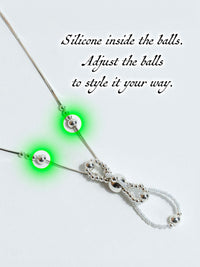 Magic Orb of Fairy Breath Necklace - Silver-Jaekim-APOC STORE