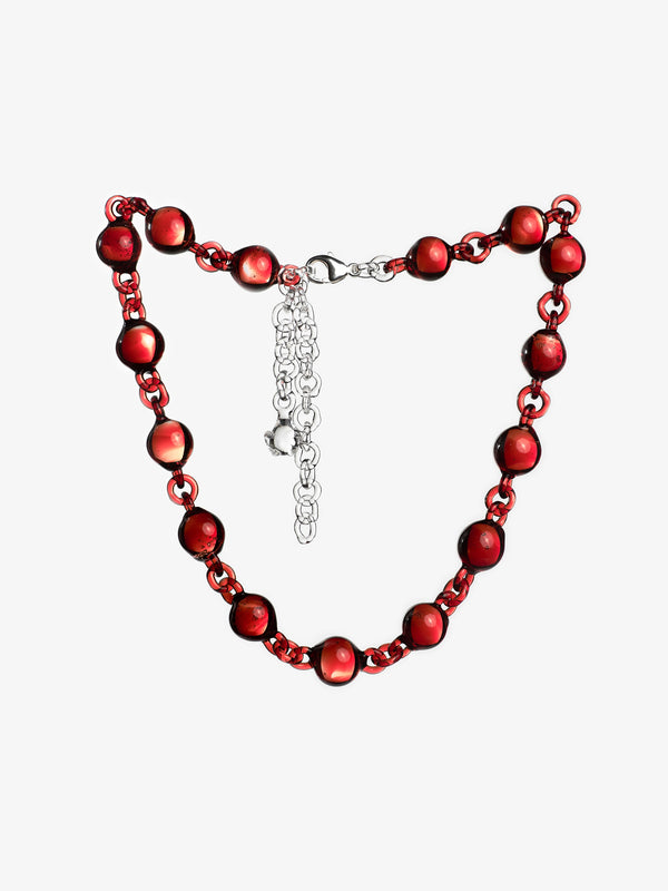 Orb Bold Necklace Red-Clara Schweers-APOC STORE