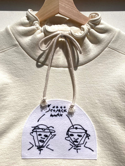Tunnel Neck Embroidered Sweatshirt-Jetpack Hom(m)e-APOC STORE
