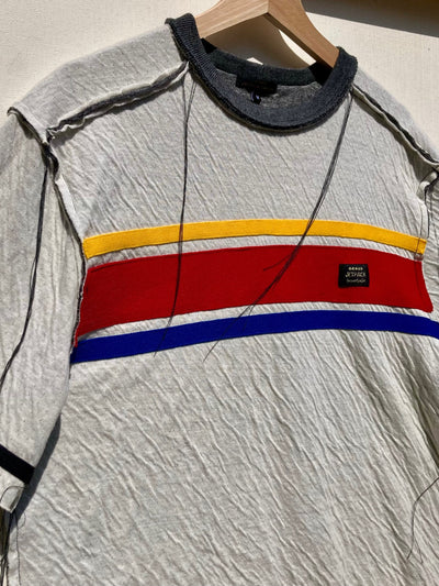 Deconstructed Sport Striped Tshirt-Jetpack Hom(m)e-APOC STORE