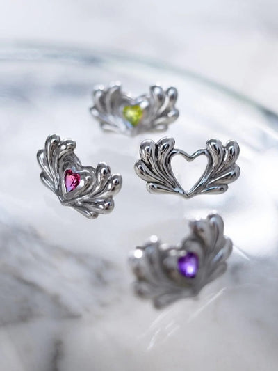 Mini Hearts Earrings-lokidolor-APOC STORE