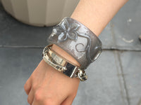 Flower Bangle - Foggy Obsidian-Crystal Toybox-APOC STORE