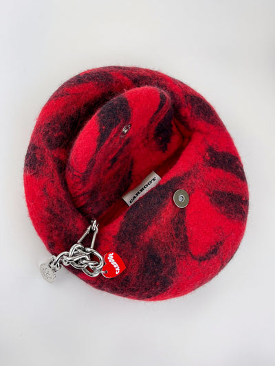 1 of 1 Mini Round Bag - Red / Black-Carboot-APOC STORE