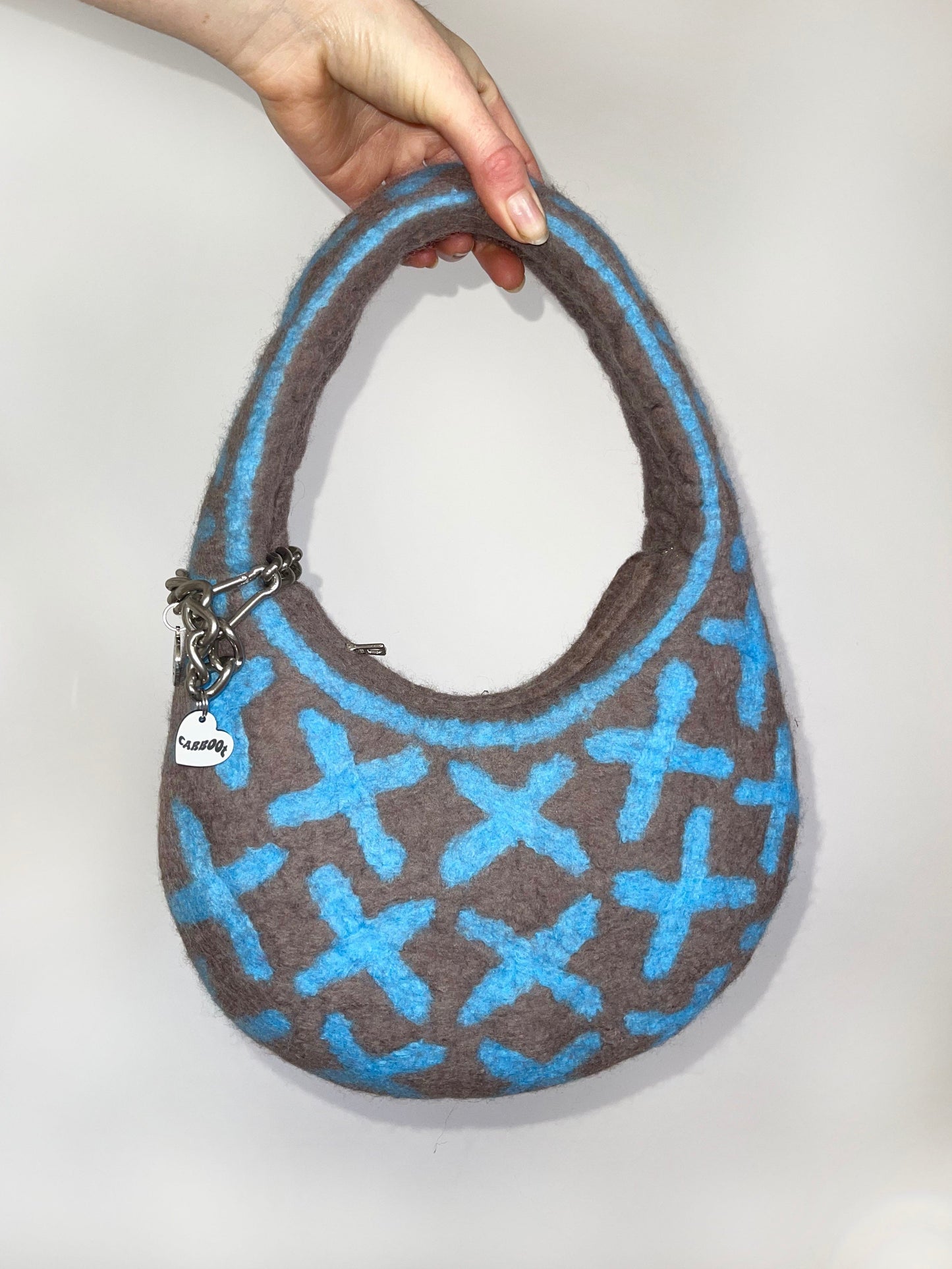 1 of 1 Saddle Bag - Mink / Blue-Carboot-APOC STORE