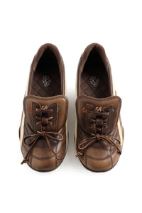 GO VACAY Tennis Ballerina Flats Brown-EMPTY BEHAVIOR-APOC STORE