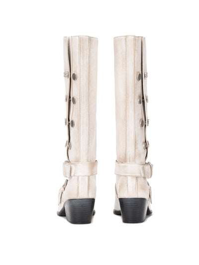 Napoleon Western Boots White-EMPTY BEHAVIOR-APOC STORE