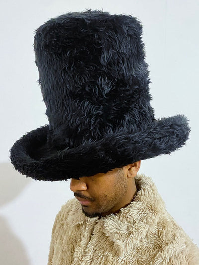 Silly Black Fuzz Top Hat-Benny Andallo-APOC STORE