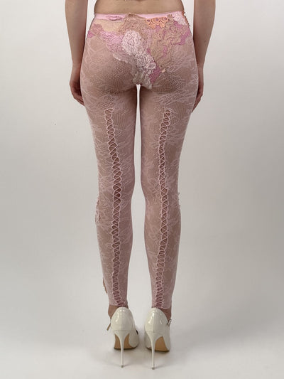 LACE LEGGINGS PINK-Lou de Bètoly-APOC STORE