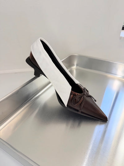 Bow Mule Heels Collar (Chocolate)-untitlab-APOC STORE