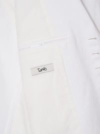 Glitched Summer Sleeve Tailored Jacket 001 _ White-Taekh-APOC STORE