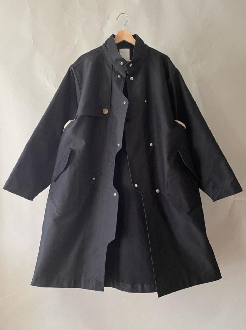 003/3dimension Coat Black-Kei Kawai-APOC STORE